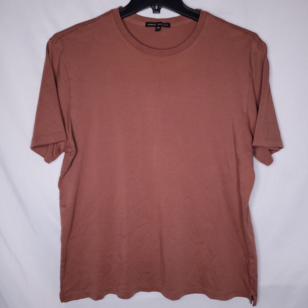 Robert Barakett T Shirt Mens 2XL Orange Leaf Pima Cotton